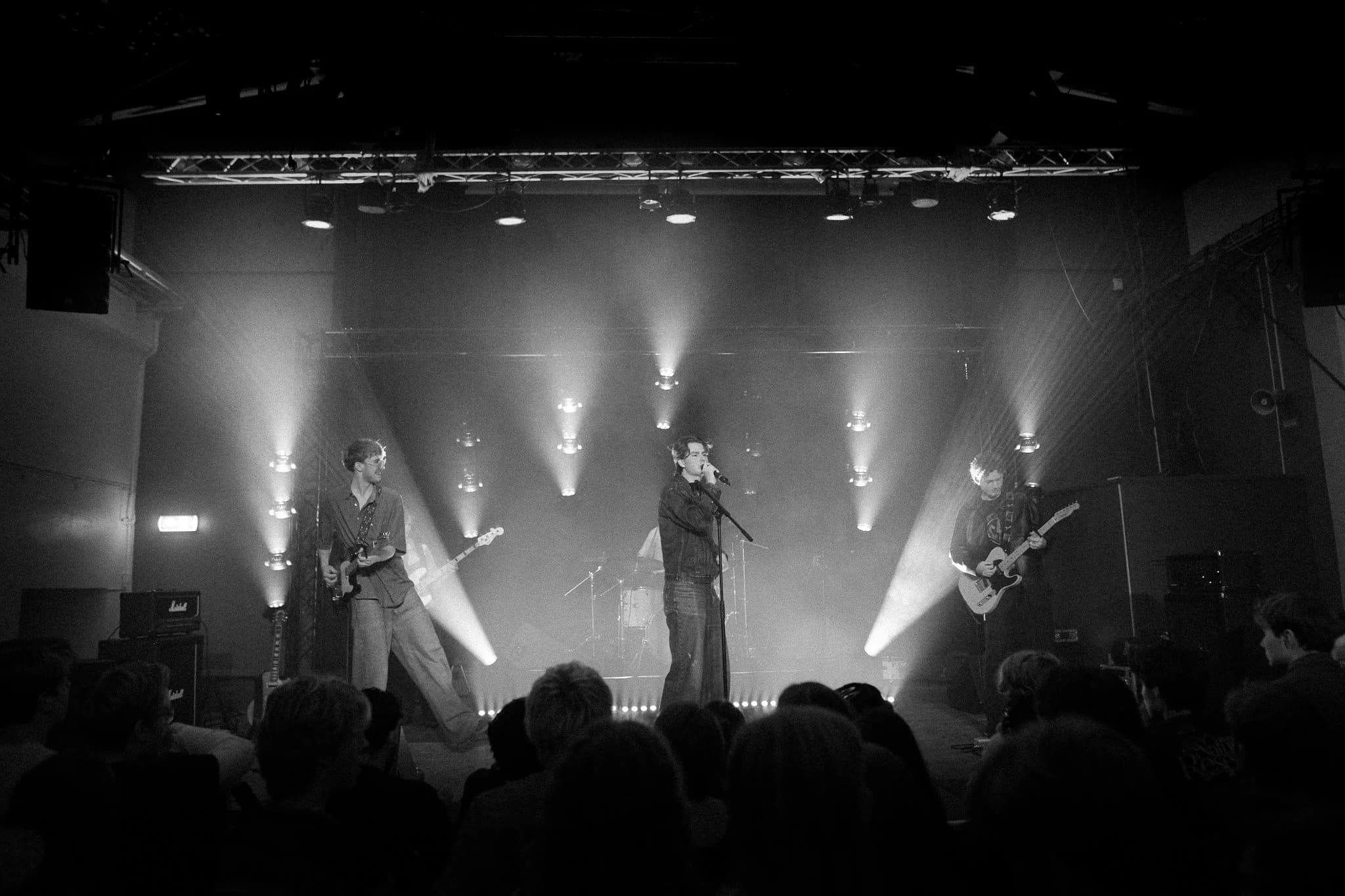 The Black Flakes performing live on stage